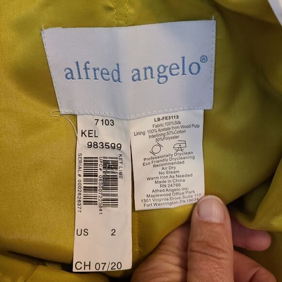 Alfred Angelo Silk Strapless Cocktail Dress - Picture 12 of 12
